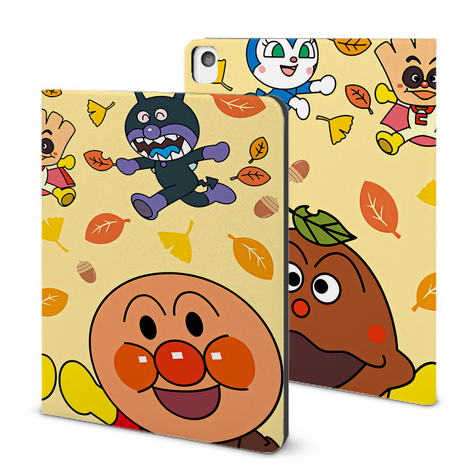（画像用） アンパンマン Anpanman IPadケース ペンホルダー付き ブックスタイルデザイン